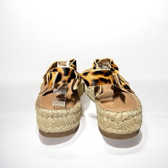 🌻NEW NWOT Madewell The Malia Espadrille Sandal in Leopard Calf Hair Size 9.5 - Picture 6 of 13